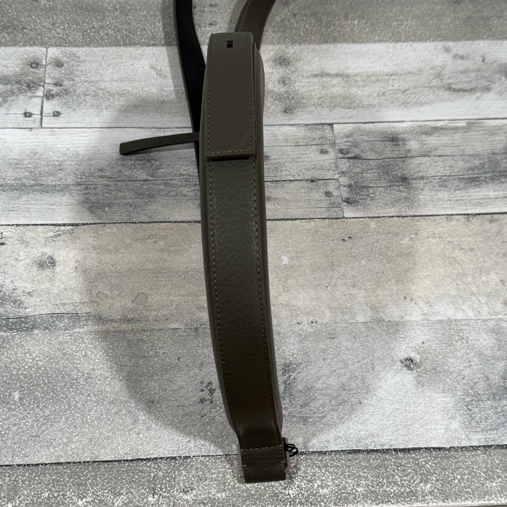 AllSaints Half Moon Tarmac Green Leather Crossbody bag - Picture 16 of 16